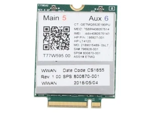 HP lt4120 Amstel-2 T77W595 LTE M.2 w/GPS - Bild 1 von 2