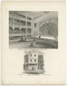 Antique Print of Astley's Amphitheatre by Wilkinson (1815) - Picture 1 of 1