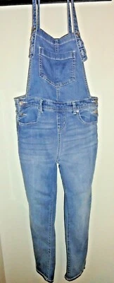 Cat and Jack Girls Stretch Denim Overalls Size 10 / 12 - Image 1 of 4
