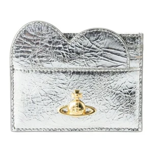 Vivienne Westwood HEART CARD HOLDER Silver 54030008W L00A7 Q401 New Japan - Picture 1 of 7