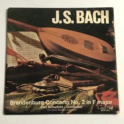 Bach/Schuricht - Brandenburg Concerto No. 2 In F Maj 7" Record/1968 - SMS 547 EX - Image 1 of 4