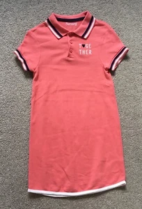 Nutmeg Girls Coral Cotton Tennis Dress. 8-9 Years. Excellent Condition - Picture 1 of 7