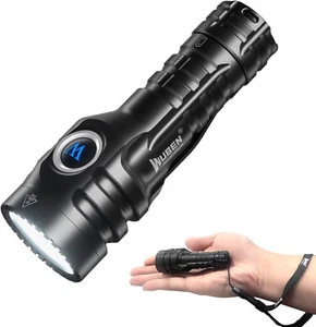 WUBEN E6 900 Lumen LED Mini EDC 14500 AA Flashlight IP68 Waterproof 410 Meters - Picture 1 of 16