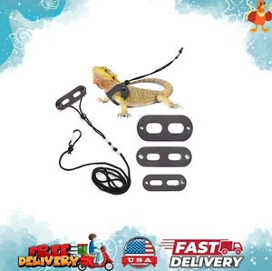 Bearded Dragon Harness and Leash Adjustable(S,M,L, 3 Pack) - Soft Leather - Picture 1 of 7