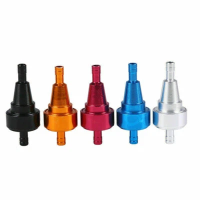 1 x Línea de tanque de filtro de gas combustible motocicleta scooter aleación anodizada ajuste universal Foto 1 de 4