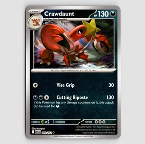 Crawdaunt (Reverse) - MEG 085/132 - U NM / Mint ME01: Mega Evolution Single - Picture 1 of 2