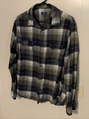 Camisa de franela azul George para hombre talla XL 46-48 Foto 1 de 3