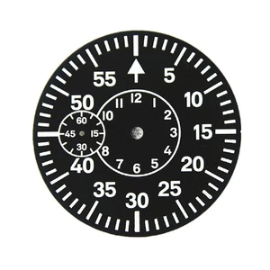 38.9mm Watch Dial Green Luminous Watch Face Plate For ETA 6497 6498 6/9 o'clock; - Foto 1 di 17