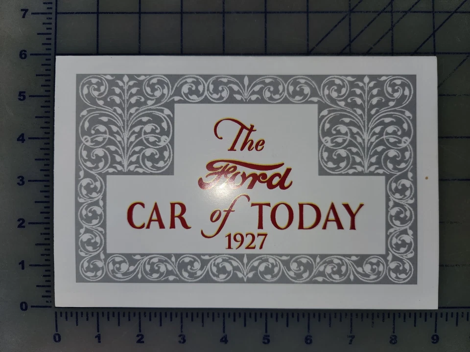 Carpeta de folletos Ford Modelo T 1927 Foto 1 de 1