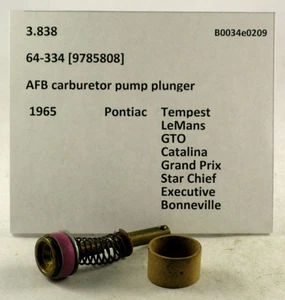 1965 Pontiac Bonneville Grand Prix NOS AFB carb pump plunger 9785808 - Picture 1 of 2