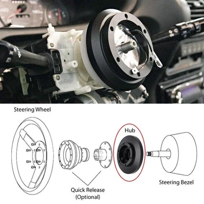 Short Steering Hub Adapter for Mazda RX-7 FD - Improves Driving Position - Image 1 of 4