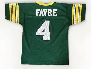 Vintage LOGO 7 Jersey BRETT FARVE #4 NFL Green Bay Packers YOUTH SIZE XL - Picture 1 of 6