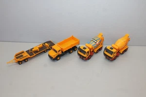 Kibri 4 piezas vehículos de obra MB camiones y remolques escala H0 #i956 - Imagen 1 de 3