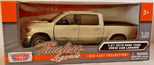Dodge RAM 1500 2019 doble cabina camioneta Laramie plateada Motor Max escala 1:27 - Imagen 1 de 1