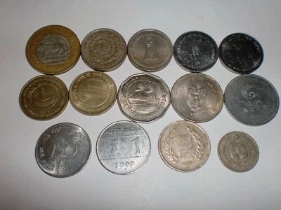  INDIA COINS - 14  GREAT  EVENTS - COMMEMORATIVE  COINS - 1973-2012 -RARE#11AF14 - Image 1 of 4
