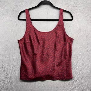 Canotta donna Victorias Secret righe rosse senza maniche scollo a scoop pullover taglia M - Foto 1 di 11