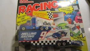 RACING CHAMPIONS RACING TEAM, TRACTOR, TRAILER, MINI STOCK CAR, #9 BILL ELLIOTT - Picture 1 of 3