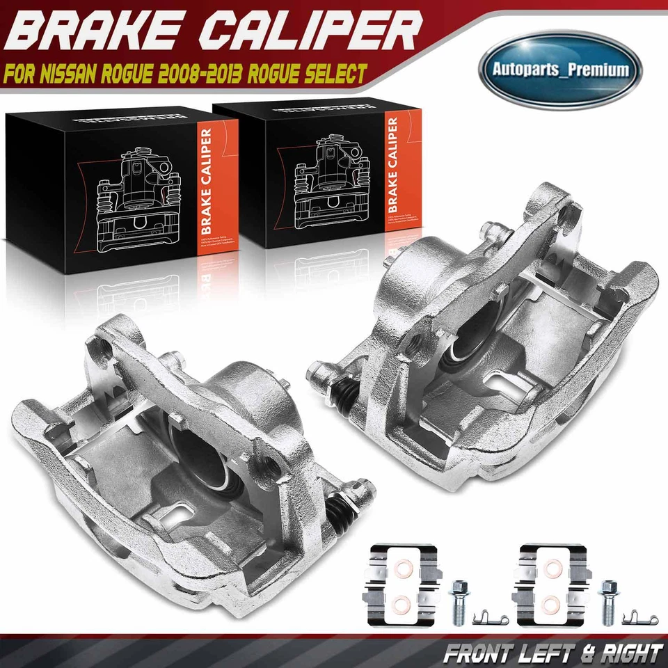 Par de pinzas de freno delanteras con soporte para Nissan Rogue 2008-2013 Suzuki Kizashi Foto 1 de 4