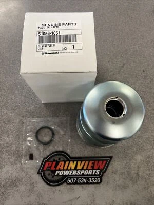 Kawasaki Genuine OEM Diesel Fuel Filter Element Mule 2510 3010 4010 51056-1051 - Image 1 of 3