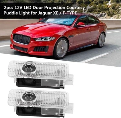 2x Car Door Lights, Welcome Light For Jaguar XE 2015-2018 / F-Type 2013-2018 — 第 1/4 张图片