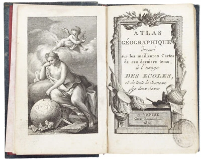 Antique "Atlas Géographique dressé sur les meilliures Cartes" Remondini, 1801 - Image 1 of 4