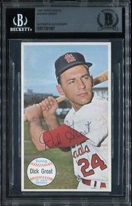 1964 Topps Giant #19 Dick Groat St Louis Cardinals - Autographed - BAS Authentic - Picture 1 of 2