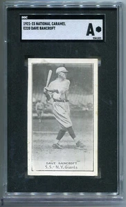 1921-23 E220 National Caramel Dave Bancroft SGC Authentic - Picture 1 of 2