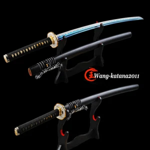40"" Azul 1095 Acero Japonés Samurai Katana Full Tang Afilado Espada Funcional Bohi - Imagen 1 de 13