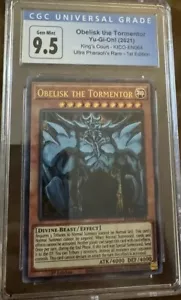 CGC 9.5 Gem Mint Obelisk the Tormentor KICO-EN064 1ST EDITION - Picture 1 of 2