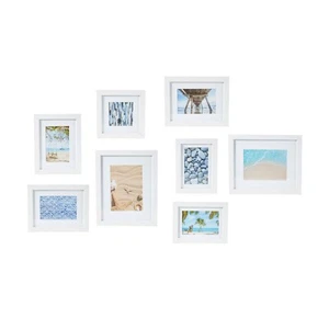 8 Piece Photo Frames White Wall Mount Picture Set Collage Home Decor - Au Stock* - Picture 1 of 8