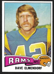 Dave Elmendorf 1975 Topps Football #482 Texas A&M Los Rams ex como nuevo + A - Imagen 1 de 2