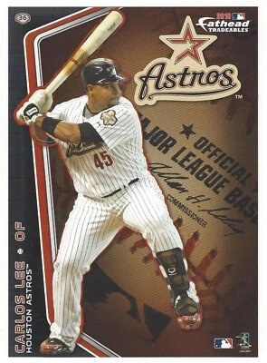 CARLOS LEE FATHEAD TRADEABLES HOUSTON ASTROS LOGO WALL DECAL STICKER 2010 #36 - Image 1 of 4