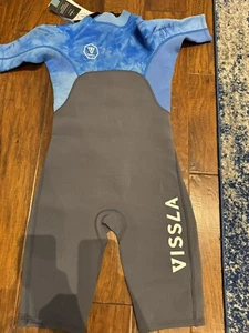 Vissla Boys 2-2 Back Zip Spring Wetsuit Size Youth 12 - Picture 1 of 3