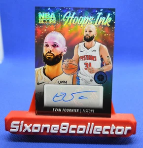 2023-24 Hoops Premium Stock Prizm Scope EVAN FOURNIER Hoops Ink Auto Pistons - Picture 1 of 2
