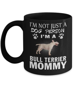 Bull Terrier perro, Bully, The White Cavalier, cabeza de cuña, taza, Bull Terrier, taza de café - Imagen 1 de 3