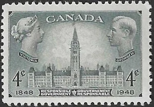 🍁Canada   #277   "Parliament Buildings"   Nice Mint 1948 Issue    (C) - Picture 1 of 2