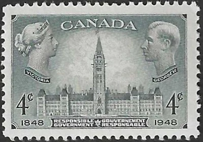🍁Canada   #277   "Parliament Buildings"   Nice Mint 1948 Issue    (C) - Image 1 of 2