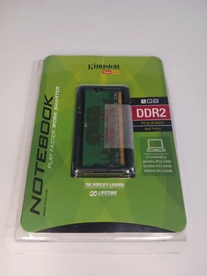 Kingston 2GB PC2-5300 SODIMM DDR-2 667mhz Laptop 200-pin Memory RAM - Image 1 of 4
