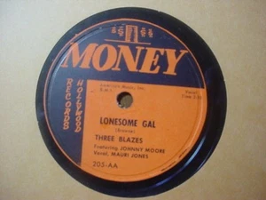 THREE BLAZES MONEY RARE R&B BLUES 78 Lonesome Gal / What Makes A Man Fool Around - Imagen 1 de 1