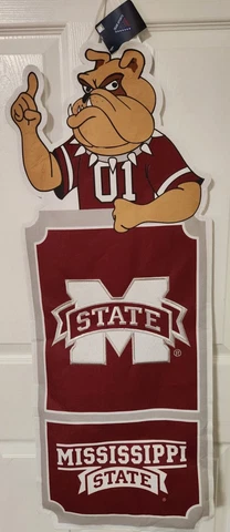 Mississippi State Bulldogs Mascot Lawn Banner w/ Lawn Stake - NWT Cover
