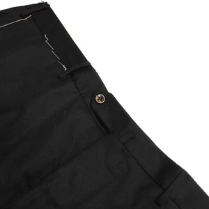 PT Torino NWT Dress Pants Size 58 42 US Slim Fit In Solid Black Wool Blend - Picture 1 of 16