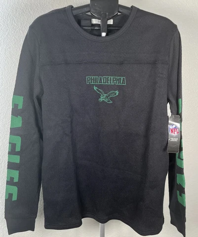 NFL Junk Food Philadelphia Eagles Long Sleeve Pullover Large NWT Cover