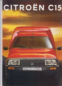Citroen C15 (C 15 Basis Visa) 08. 1992 Prospekt Brochure Depliant French / FR - Picture 1 of 6