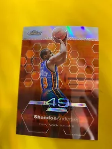 65053 2002-03 Finest Refractors #67 Shandon Anderson Knicks #34/250 - Imagen 1 de 3