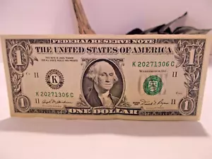 1981 Federal Reserve 1 Dollar Bill Notes Still Attached Set of 5 Uncirculated - Picture 1 of 12