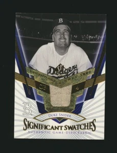 2004 UD LEGENDARY CUTS SIGNIFICANT SWATCHES DUKE SNIDER G-USED JERSEY *030 - Picture 1 of 2