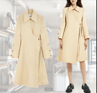 Jil Sander Light Wool Gabardine Wrap Dress medium beige Size 40 / US 8