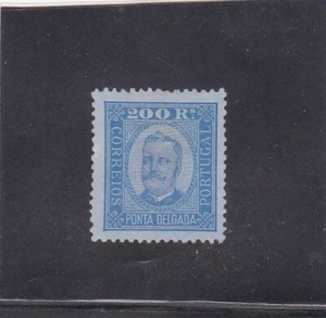 PONTA DELGADA / AZORES D. Carlos I 200 R. perf. 12,5 (1892/83) - Picture 1 of 2
