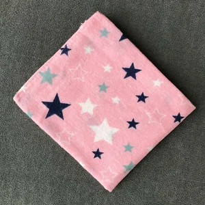 1 x MOLTON TUCH STERN ROSE BLAU 70x80 Spuck Tuch - Bild 1 von 2