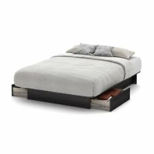 South Shore Step One Platform Bed With Drawers Full/queen Gray Oak